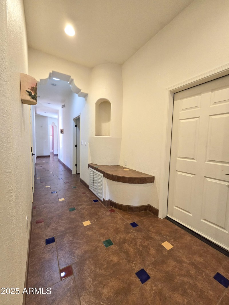 Just inside the Front door