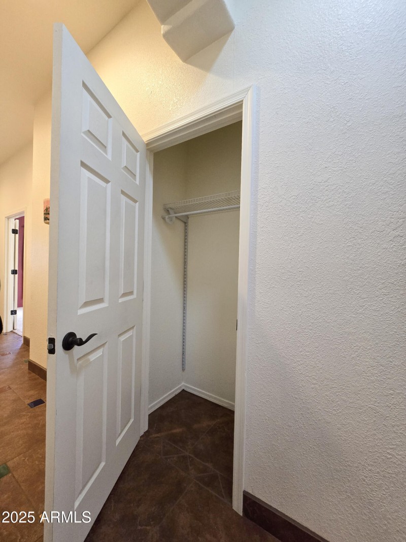 Linen Closet inside the front door