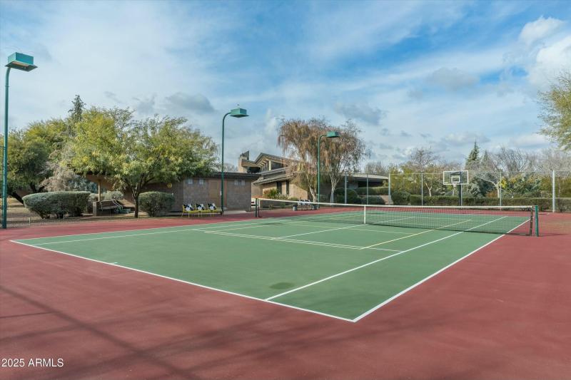 Lighted Tennis Court