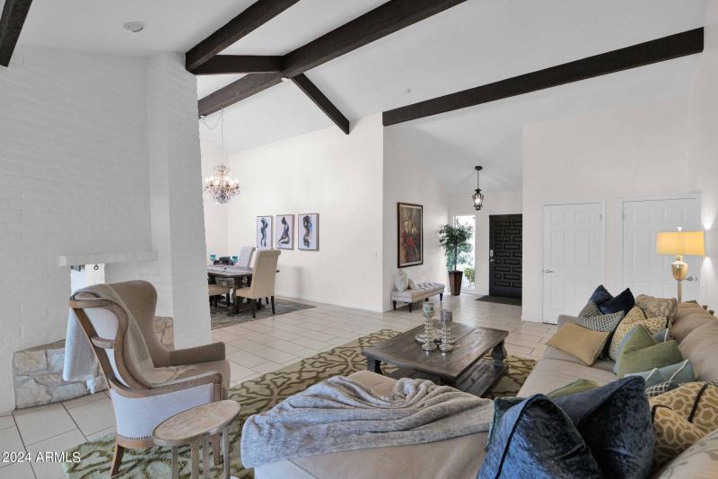 Living to front entrance