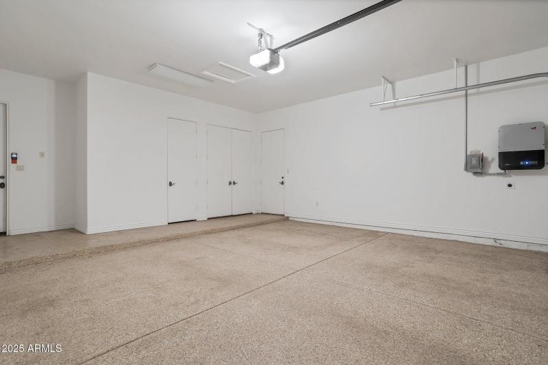 Garage with EV hookup