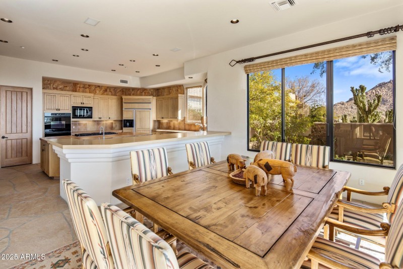 Dining / Hearth Room Into Kitchen