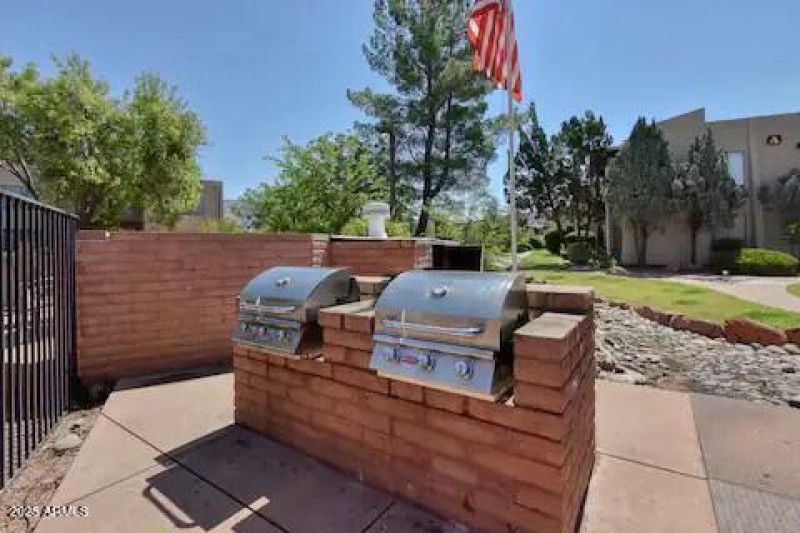 Community BBQ's located near pool