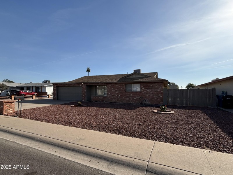 Block home with RV gate. No HOA