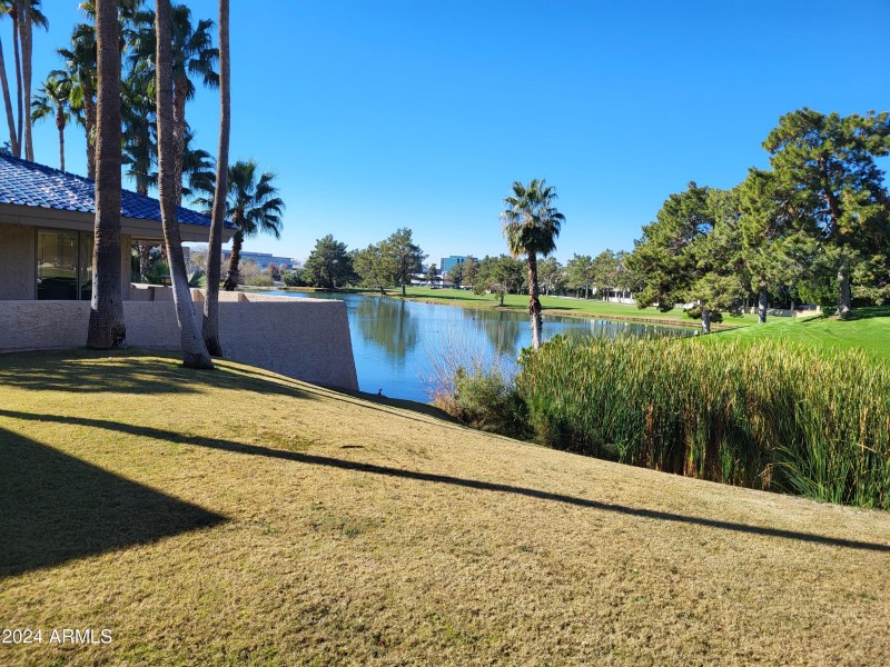 View of the lake from the gym