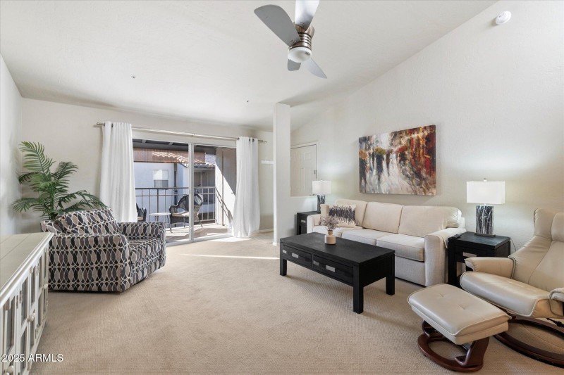 Living room and balcony