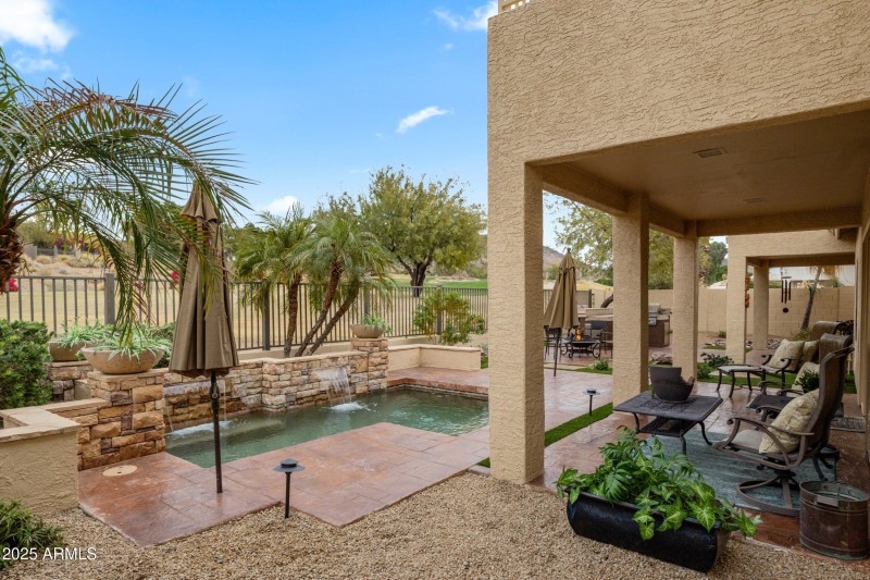 Pool and primary patio