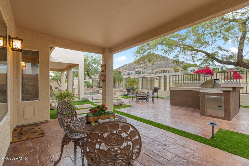 Patio off kitchen and living room