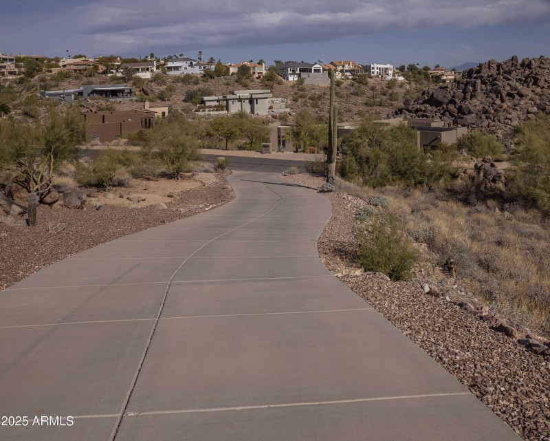 Driveway down to street
