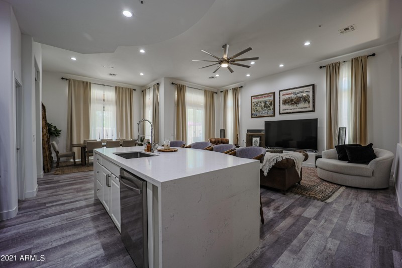 Kitchen Island to Living Room