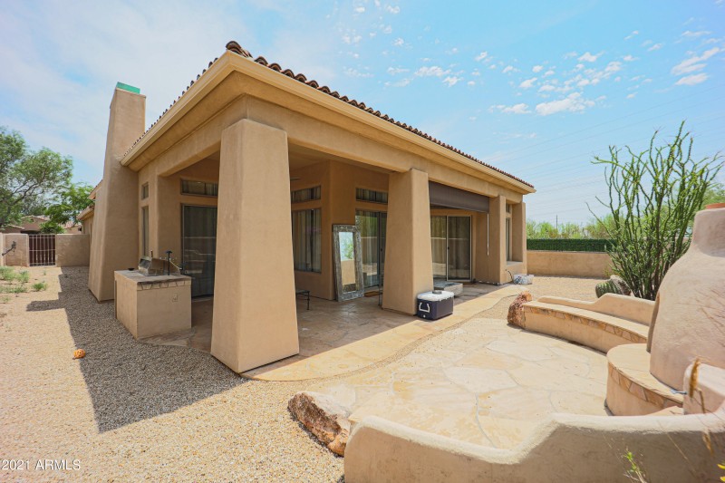 Outside Patio and Fireplace