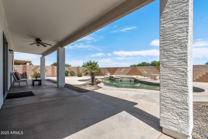 Covered patio