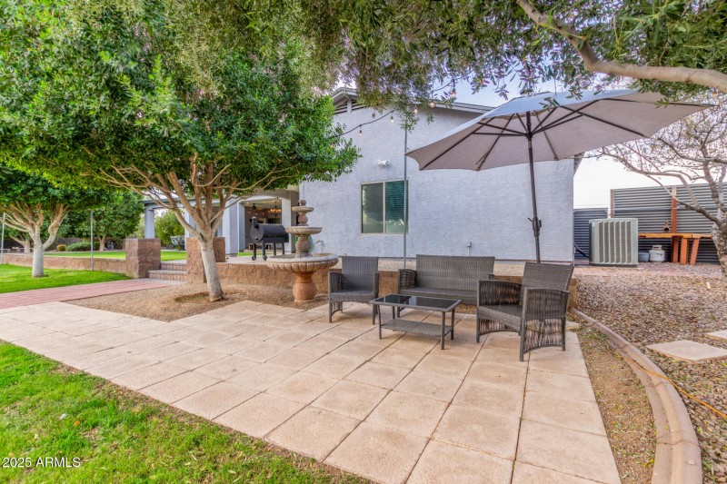 Additional patio area