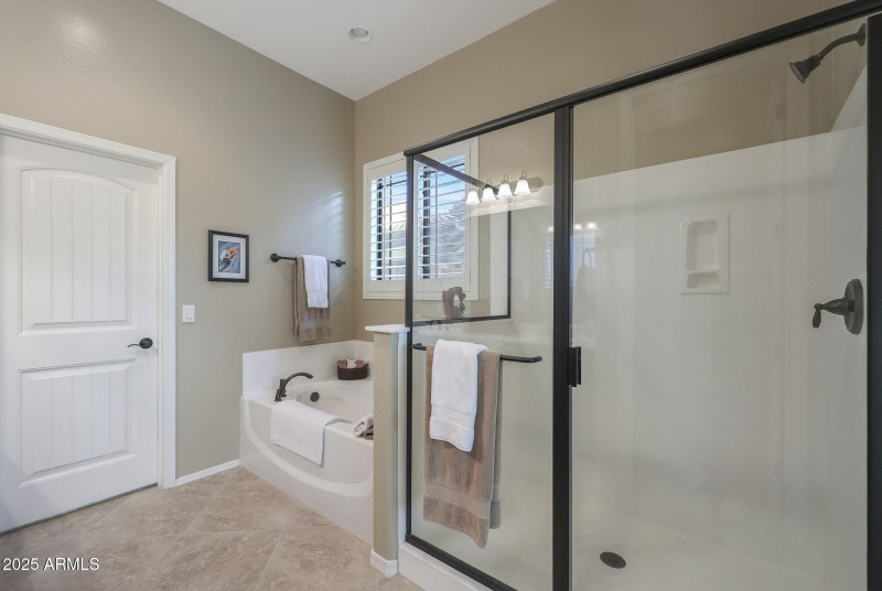 Shower and Separate Tub