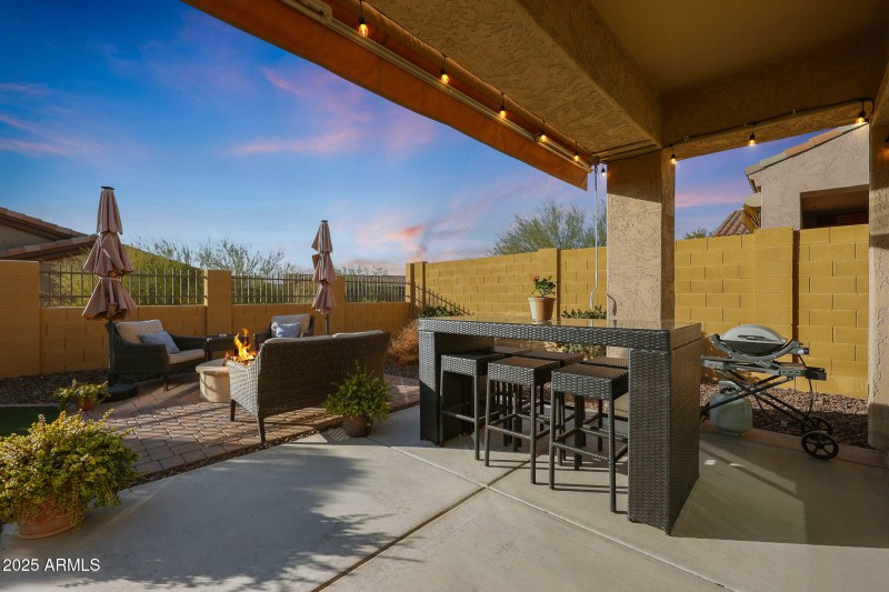 Extended Patio with Pergola