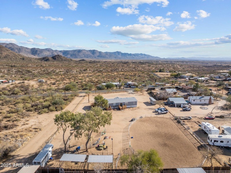 Aerial from back of Property