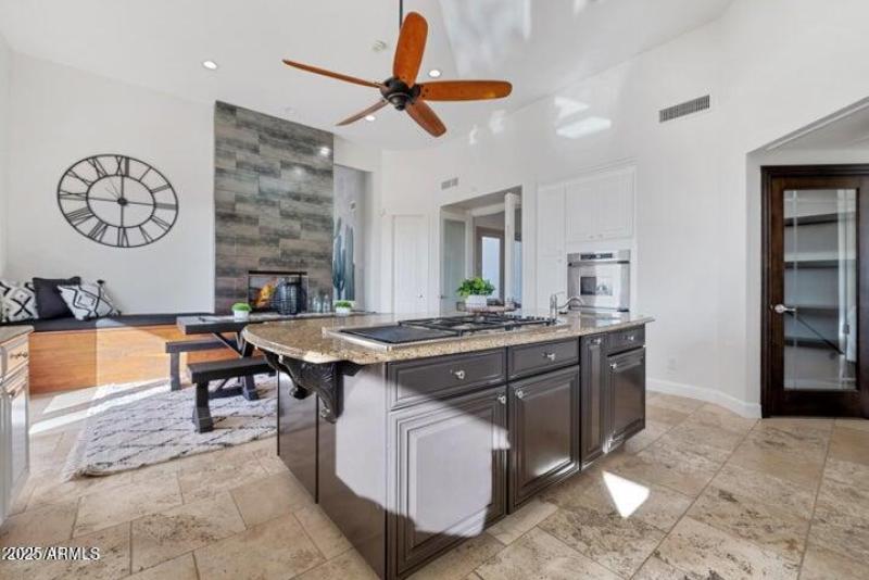 Large kitchen island