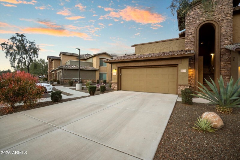 2 Car garage & end unit.