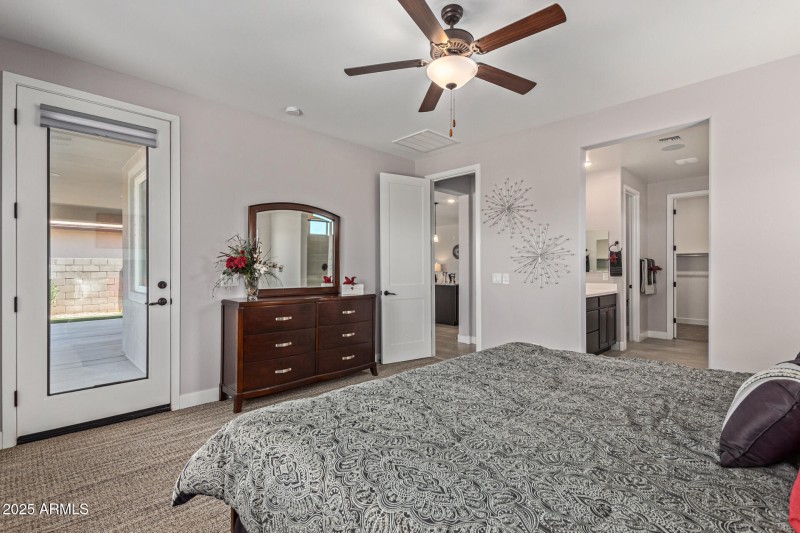 Master Bedroom/Door to Covered Patio