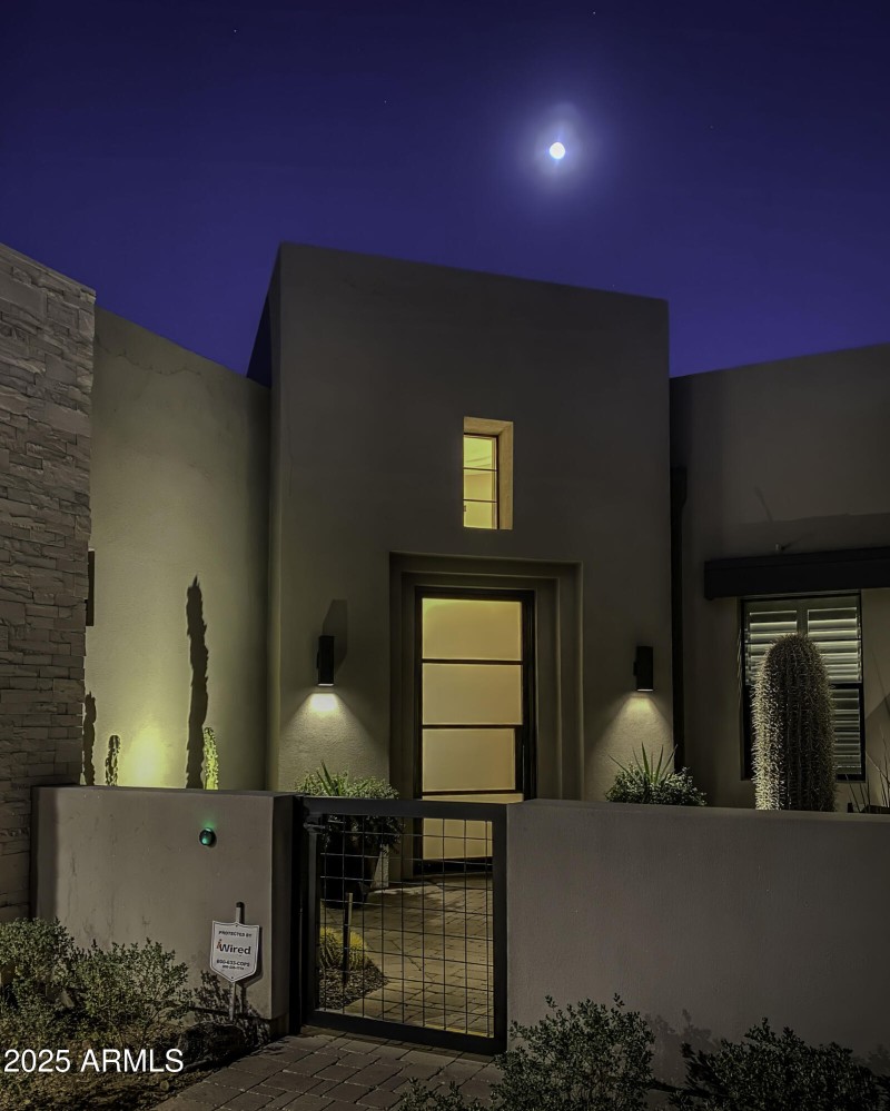 Front of House at Night