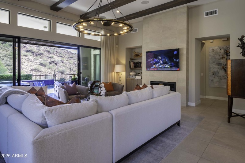 Living Room, Pool w/view to Mountainside