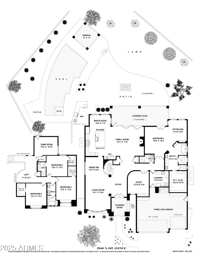 7040 N. 1st Ave. Floor Plan