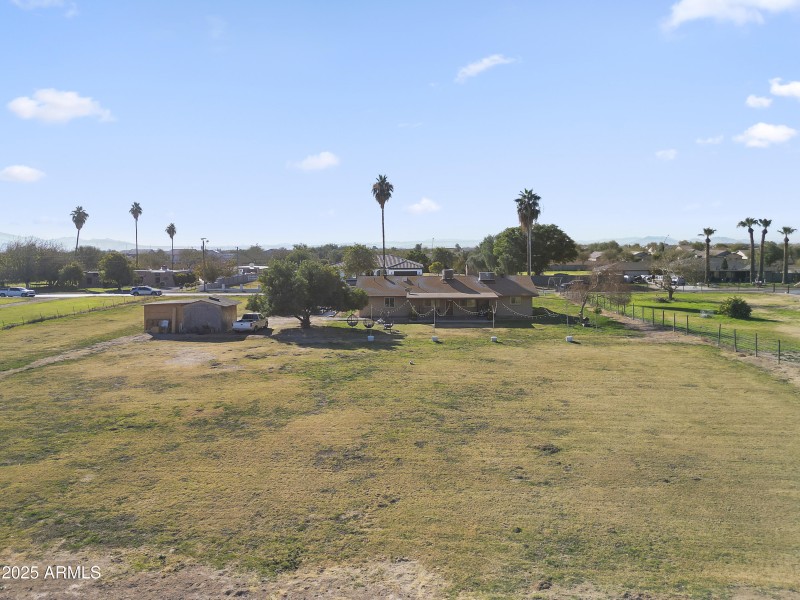 Expansive backyard