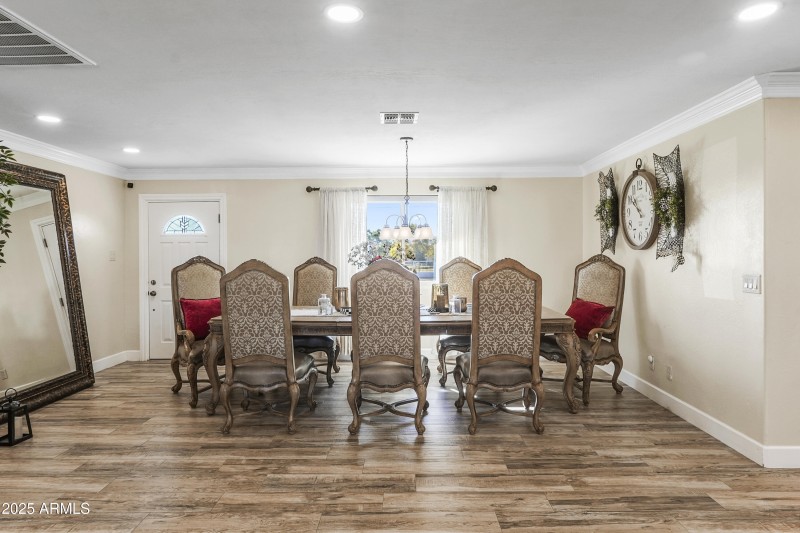 Elegant dining space