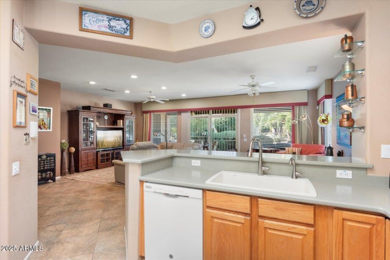 View from kitchen