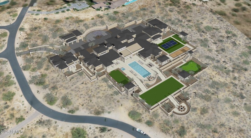 DC1654A - SUNSET HOUSE - BIRDs EYE VIEW