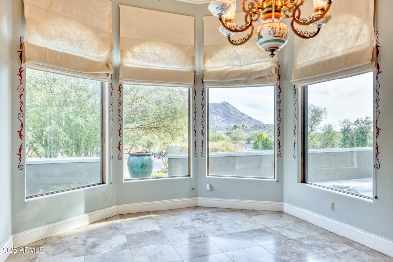 Breakfast Room with Mountain Views