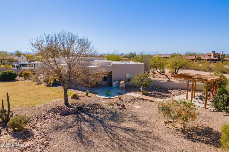 Aerial of Backyard