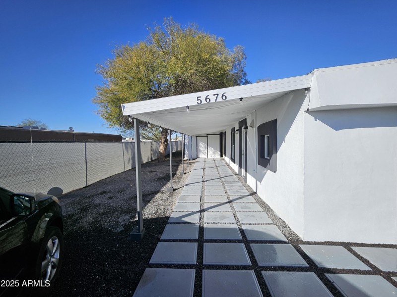 Outside Entrance House Front view