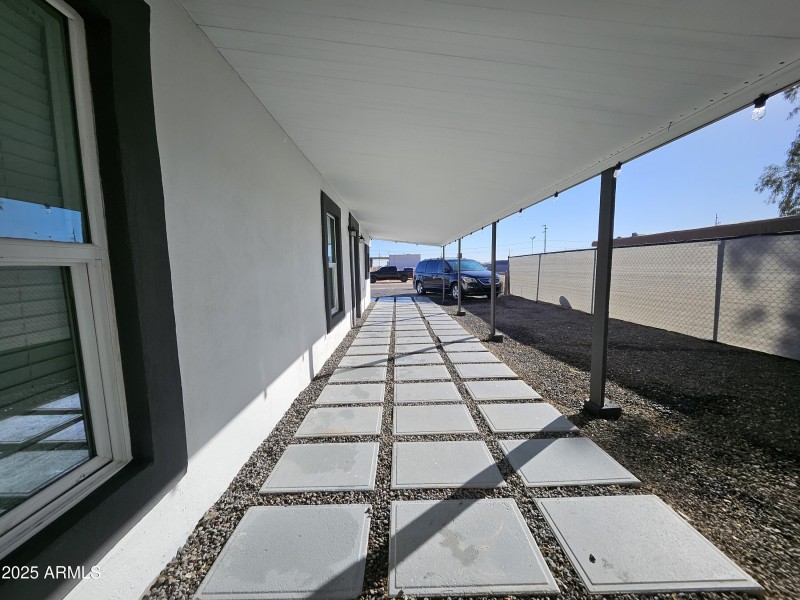Outside Entrance House Back view