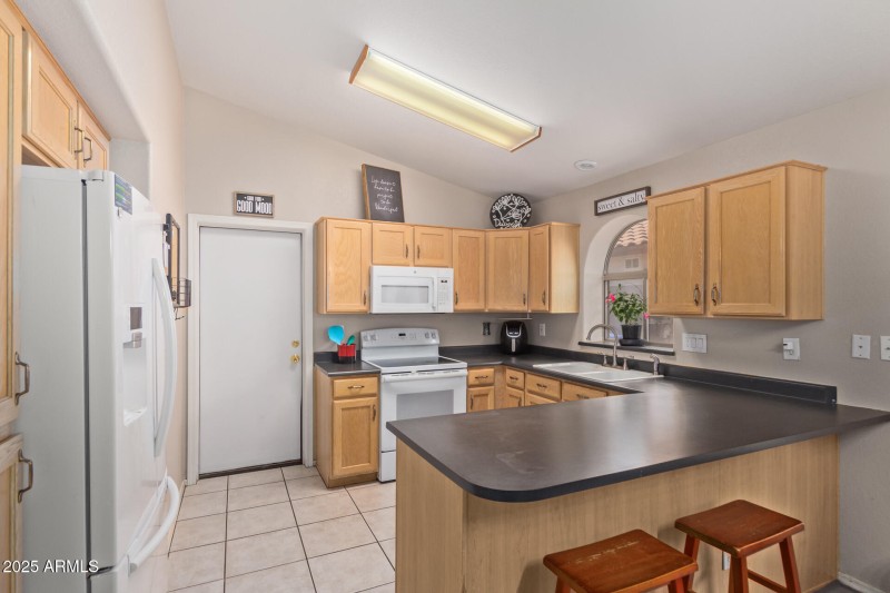 Open kitchen to create family meals.