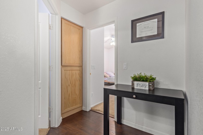 Hallway entry to bedrooms.