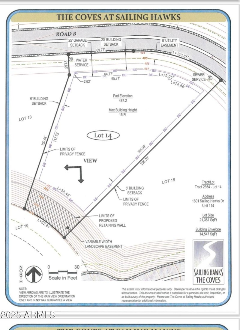 Coves Lot 14 dimensions