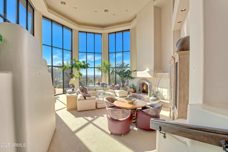Foyer looking into living room