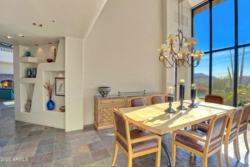 Formal dining with views