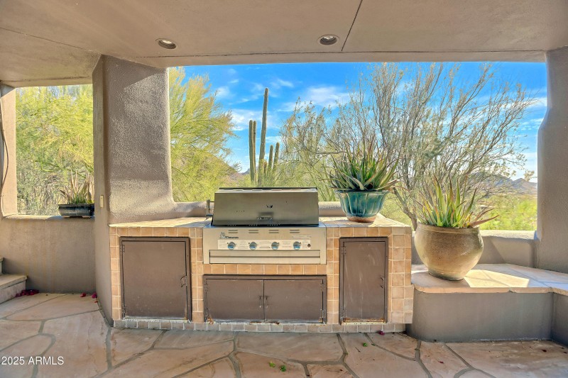 Built in BBQ