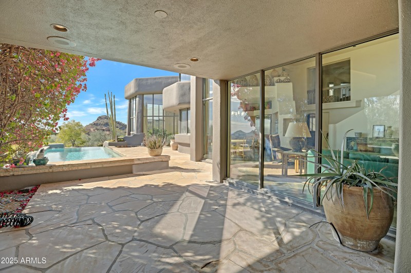 Covered patio