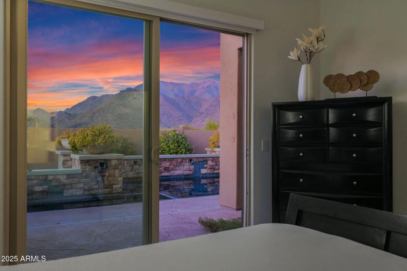 Sunset views from primary suite