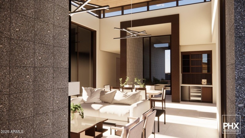 Living room rendering