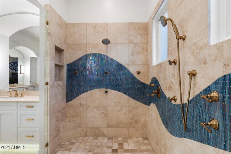 Oversized shower