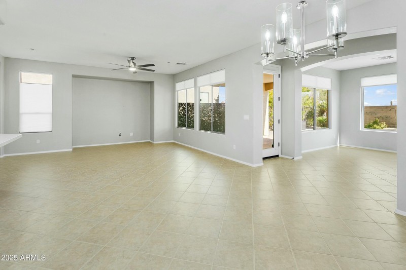 Office space off of the living room