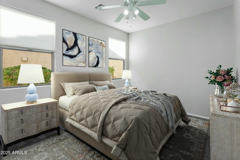 Guest Bedroom - Virtually staged