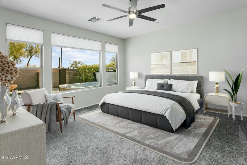 Owner's Suite - virtually staged
