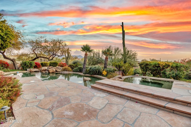 Heated pool and spa