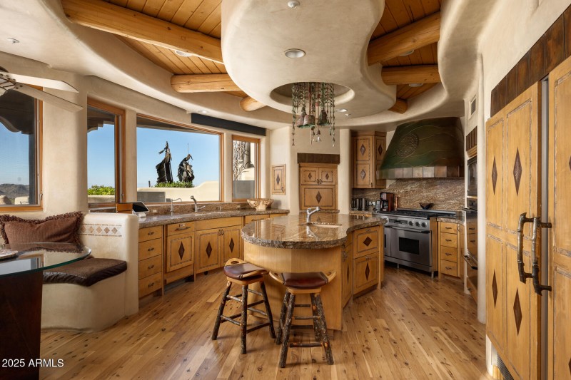 : Chef’s Kitchen with Unique Design