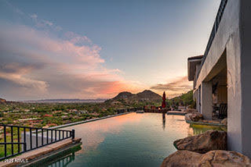Pool Twilight View